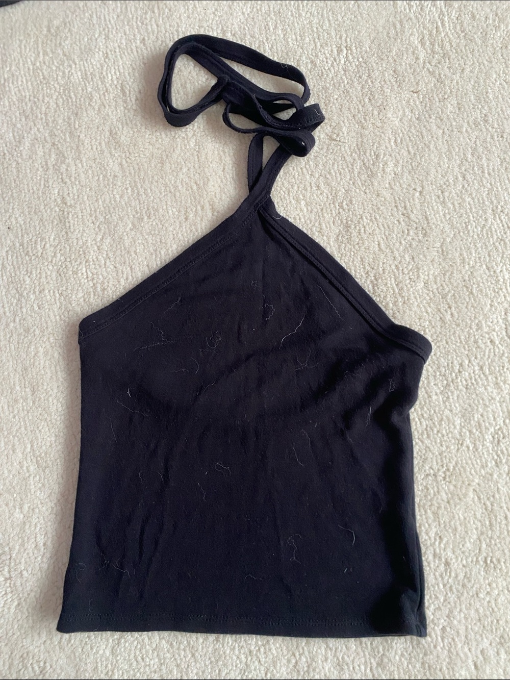 Garage Black String Halter Top